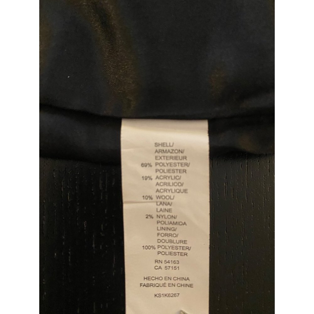 Kensie 16" Mini Skirt Women‎ Size 8 Olive 1" Brown Trim Fall Winter Back Zip - Picture 7 of 15